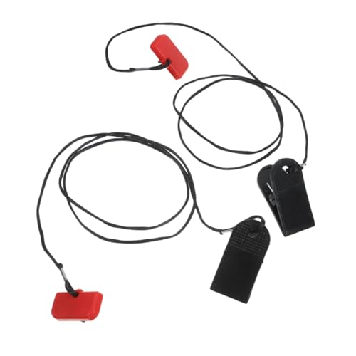 HONMEET 2st Not-aus-Schalter Für Das Laufband Schalten Laufbandschlüssel-ersatz Universal Sicherheit Auf Dem Laufband Magnetischer Sicherheitsschlüssel Magnetische Sicherheit Pp Rot von HONMEET
