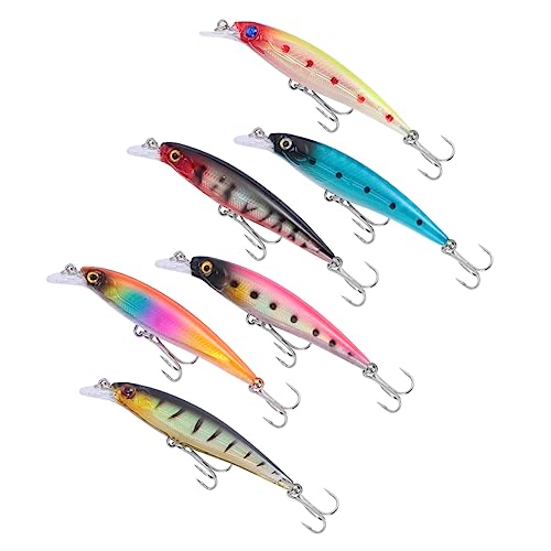 HONMEET 6 Stück 82 cm Köder 73 G Bionischer Köder Swimbait Simulation Angelköder Lebensechte Angelköder Glide Köder Realistische Köder Mann Kunstköder Jerkbait Lockt Abs von HONMEET