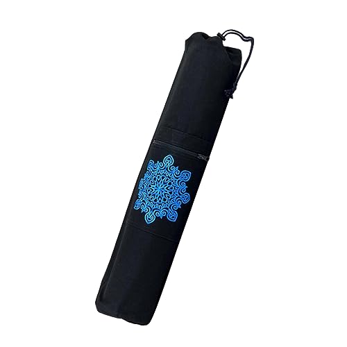 HONMEET Bedruckte Segeltuchtasche Sling-Sporttasche Gerade Yogatasche Atmungsaktive Yogamatte Schultertasche Yoga-Pad Yoga-Matte Yogamatten-Tragetasche Yogatasche mit Reißverschluss von HONMEET