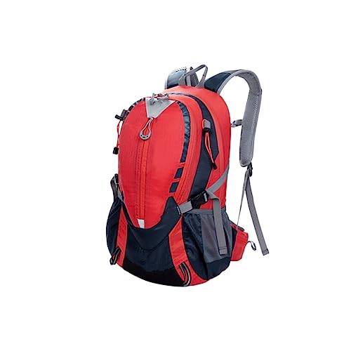 HONMEET Rucksack Mit Großer Kapazität Außenrucksack Fahrradrucksack Angelrucksack Reitrucksack Kletterrucksack Wasserdichter Wanderrucksack Camping-Rucksack Outdoor-klettertasche Rot von HONMEET