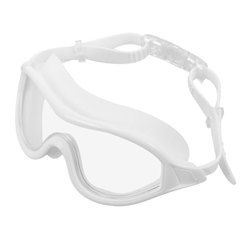 HONMEET Taucherbrille Praktische Schwimmbrille Schutzbrille Mit Großem Rahmen Outdoor-schwimmbrille Keine Undichte Schwimmbrille Verstellbare Schwimmbrille Schwimmbrillen Weiß Polycarbonat von HONMEET