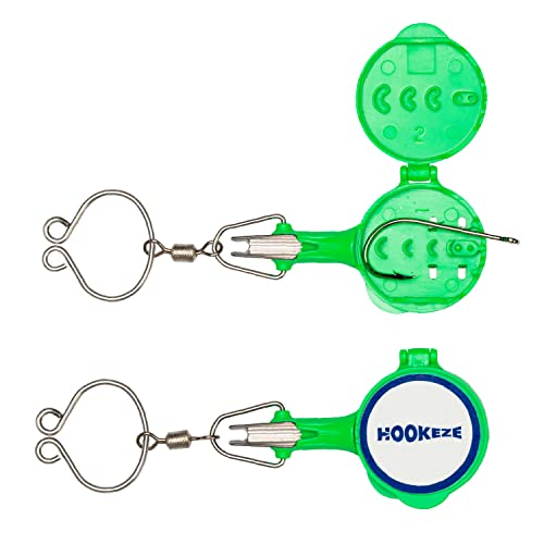 HOOK-EZE All-in-One Nagelknoten-Bindewerkzeug, 2 Stück, schützt vor Fischhaken, einfaches Binden von Angelknoten, coole Gadgets, Eis- und Fliegenfischen, Geschenke und Zubehör für Anfänger, Grün HOOK-EZE All-in-One Nagelknoten-Bindewerkzeug, 2 Stück, schützt vor Fischhaken, einfaches Binden von Angelknoten, coole Gadgets, Eis- und Fliegenfischen, Geschenke und Zubehör für Anfänger, Grün von HOOK-EZE