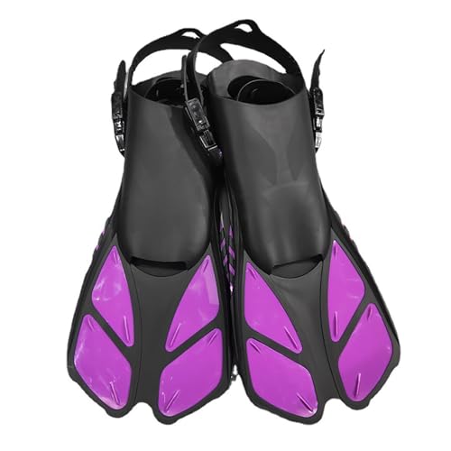 Kurze Tauchgänge Reisegröße Verstellbare Haspen Schnorchel Schwimmflossen Offenem Absatz Schnorchelausrüstung von HOOLRZI