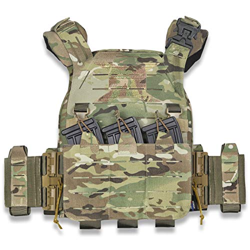 HOPBLOCK Taktische Weste Herren, UTA Militär Plattenträger Weste MOLLE Combat Weste, Militär Airsoft Paintball Einstellbar Einsatzweste Tactical Vest für CS Outdoor Training HOPBLOCK Taktische Weste Herren, UTA Militär Plattenträger Weste MOLLE Combat Weste, Militär Airsoft Paintball Einstellbar Einsatzweste Tactical Vest für CS Outdoor Training von HOPBLOCK