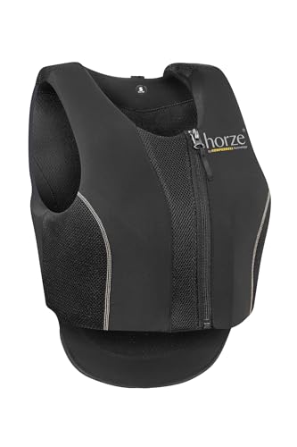 HORZE Caleri Sicherheitsweste Level 3 für Damen, 360° Rundumschutz mit Komperdell Technology, schwarz, S von HORZE