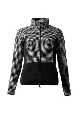 HORZE Damen Fleece Reitjacke Neve, Schwarz, 34 von HORZE