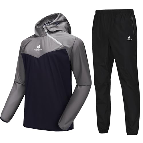 HOTSUIT Schwitzanzug Herren Trainingsanzug Sportanzug Fitness Schwitzanzug Trainingshose - Nano-Silver V2.0 von HOTSUIT