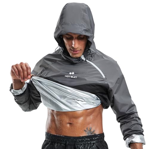 HOTSUIT Schwitzjacke Herren Sauna Trainingsjacke Sportjacke Fitness Schwitzjacke - Nano-Silver V2.0 HOTSUIT Schwitzjacke Herren Sauna Trainingsjacke Sportjacke Fitness Schwitzjacke - Nano-Silver V2.0 von HOTSUIT
