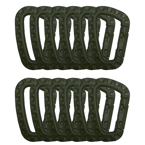 HOUSON 12 Stück Karabiner Kunststoff, D-Form Karabiner Kunststoff Plastik Karabinerhaken Karabiner Clip Set Grün HOUSON 12 Stück Karabiner Kunststoff, D-Form Karabiner Kunststoff Plastik Karabinerhaken Karabiner Clip Set Grün von HOUSON
