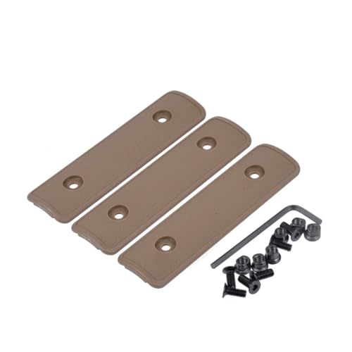 HOUSON 3 PCS Keymod Picatinny Handguard Protector, Picatinny Schiene Abdeckung Gummi Rifle Handguard Protector Rubber Ladder Rail Cover für Keymod Rail Khaki HOUSON 3 PCS Keymod Picatinny Handguard Protector, Picatinny Schiene Abdeckung Gummi Rifle Handguard Protector Rubber Ladder Rail Cover für Keymod Rail Khaki von HOUSON