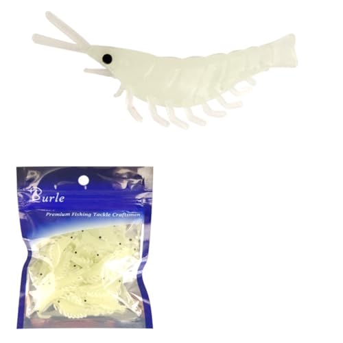 HOUSON 50pcs Garnelen köder, Forellenköder Gummi Künstliche Köder für Salzwasser und Süsswasser Fischen auf Störe Bassforelle HOUSON 50pcs Garnelen köder, Forellenköder Gummi Künstliche Köder für Salzwasser und Süsswasser Fischen auf Störe Bassforelle von HOUSON
