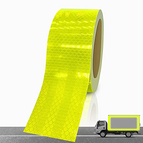 HOUSON 5cm*9m Reflektorband selbstklebend, Warnklebeband Reflektor Klebeband Sicherheitswarnbänder für Fahrrad, Wagen, Motorrad von HOUSON