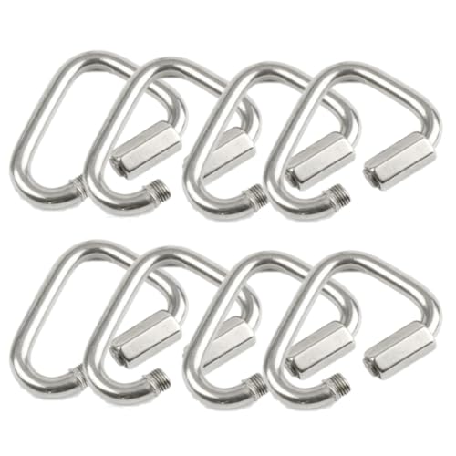 HOUSON 8PCS M5 Delta Quick Link, 304 Edelstahl Dreieck Karabiner Kettenverbinder Schraubverschluss Karabiner Clips HOUSON 8PCS M5 Delta Quick Link, 304 Edelstahl Dreieck Karabiner Kettenverbinder Schraubverschluss Karabiner Clips von HOUSON