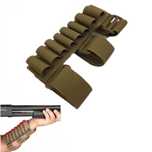 HOUSON Bullet Shell Holder,Tactical Hunting 8 Runden Shotgun Shell Holder Arm Shell-Holder Khaki HOUSON Bullet Shell Holder,Tactical Hunting 8 Runden Shotgun Shell Holder Arm Shell-Holder Khaki von HOUSON
