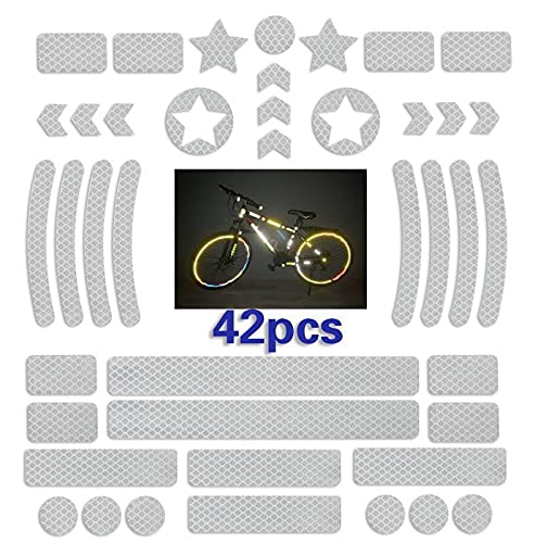 HOUSON Fahrrad Aufkleber, Reflektoren Sticker Reflektor Aufkleber Leuchtaufkleber für Fahrrad Helm, Motorrad, Kinderwagen HOUSON Fahrrad Aufkleber, Reflektoren Sticker Reflektor Aufkleber Leuchtaufkleber für Fahrrad Helm, Motorrad, Kinderwagen von HOUSON