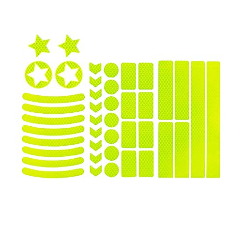 HOUSON Fahrrad Aufkleber, Reflektoren Sticker Reflektor Aufkleber Leuchtaufkleber für Fahrrad Helm, Motorrad, Kinderwagen HOUSON Fahrrad Aufkleber, Reflektoren Sticker Reflektor Aufkleber Leuchtaufkleber für Fahrrad Helm, Motorrad, Kinderwagen von HOUSON