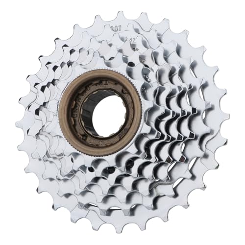HOUSON Fahrrad Kassette, 6-9 Gang (13-32T) Rostfreie Drehscheibe mit 3-Fach Vernickelung Fahrrad Freilauf für MTB Fahrrad, Rennrad, Mountainbike (7Gang 13-28T) von HOUSON