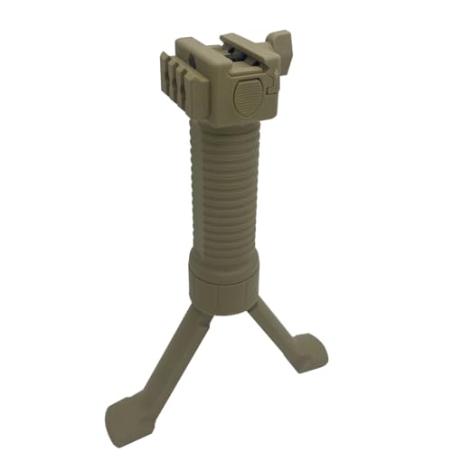HOUSON Frontgriff Bipod,Ergonomischer Frontgriff Bipod Shooting Bipod Picatinny Stand mit ausziehbaren Beinen Vordergriff für Armbrust, Zubehör, Anbauteil Khaki HOUSON Frontgriff Bipod,Ergonomischer Frontgriff Bipod Shooting Bipod Picatinny Stand mit ausziehbaren Beinen Vordergriff für Armbrust, Zubehör, Anbauteil Khaki von HOUSON