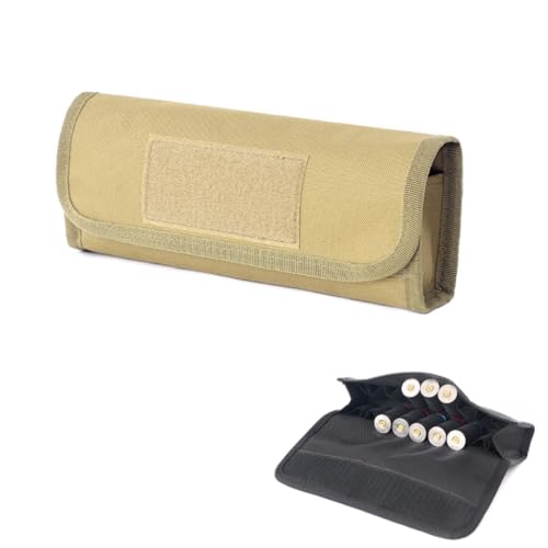 HOUSON Tactical Molle Cartridge Shell Holder, 18 Runde Munition Shells Magazin Aufbewahrungstaschen 12 Gauge Schrotpatrone Molle Magazintasche Khaki HOUSON Tactical Molle Cartridge Shell Holder, 18 Runde Munition Shells Magazin Aufbewahrungstaschen 12 Gauge Schrotpatrone Molle Magazintasche Khaki von HOUSON