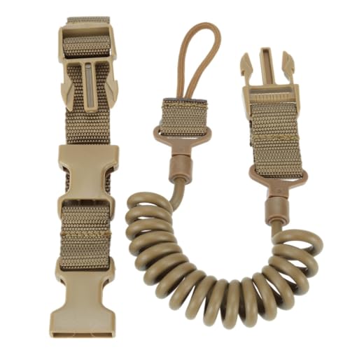 HOUSON Tactical Schlüsselband, Tactical Lanyard elastischer Nylon Taktische Safety Seil für Angeln Airsoft Outdoor Wandern Camping Khaki HOUSON Tactical Schlüsselband, Tactical Lanyard elastischer Nylon Taktische Safety Seil für Angeln Airsoft Outdoor Wandern Camping Khaki von HOUSON