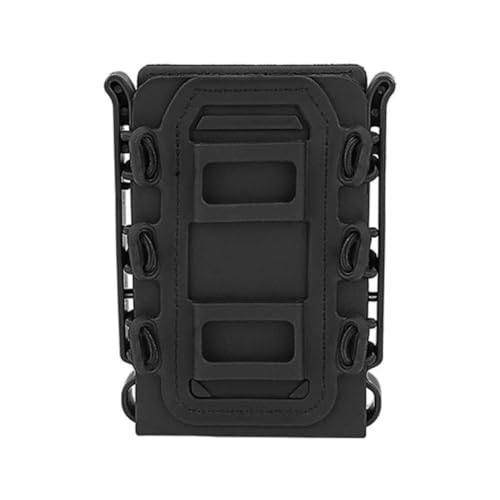 HOUSON Taktische Mag Pouch, Magazintasche Maghalter Fast Mag Pouch Airsoft Magazine Carrier Pouch Holder für 5.56 Mag, 7.62 Mag Schwarz von HOUSON