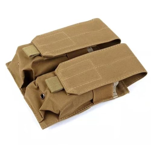 HOUSON Taktische Magazintasche, MOLLE Mag Pouch Magazinbeutel Jagd Magazin Tasche Doppel Molle Beutel für M4/M16/AK47/AK74 Magazin Khaki HOUSON Taktische Magazintasche, MOLLE Mag Pouch Magazinbeutel Jagd Magazin Tasche Doppel Molle Beutel für M4/M16/AK47/AK74 Magazin Khaki von HOUSON