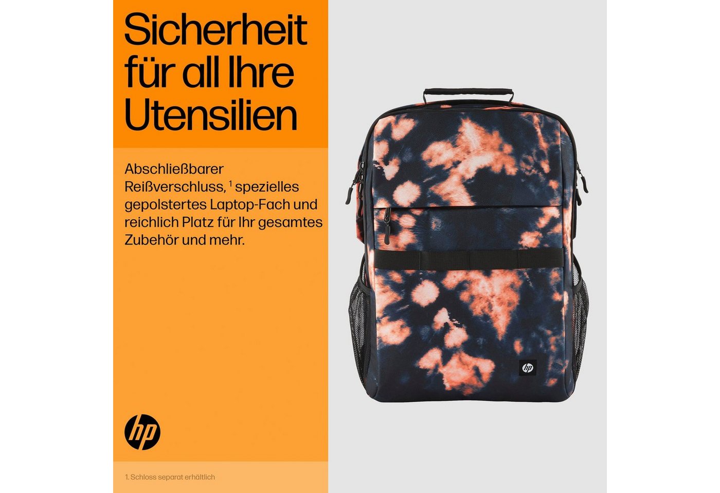 HP Notebook-Rucksack Campus XL (Tie Dye) von HP