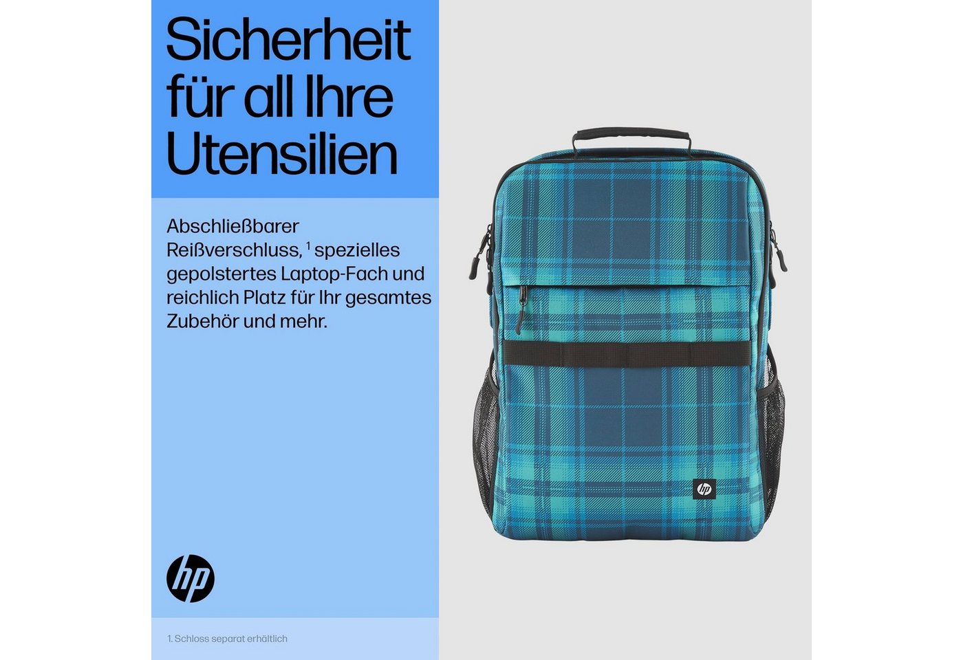 HP Notebook-Rucksack Campus XL Tartan plaid HP Notebook-Rucksack Campus XL Tartan plaid von HP