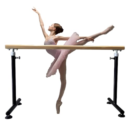 HPFHSJ Ballettstange Ballettstangen für Tanzstudio, leicht verstellbar, mit Rutschfester Basis, für Gymnastik-Tanzraum-Stretch(Black,100cm/39.3in) von HPFHSJ