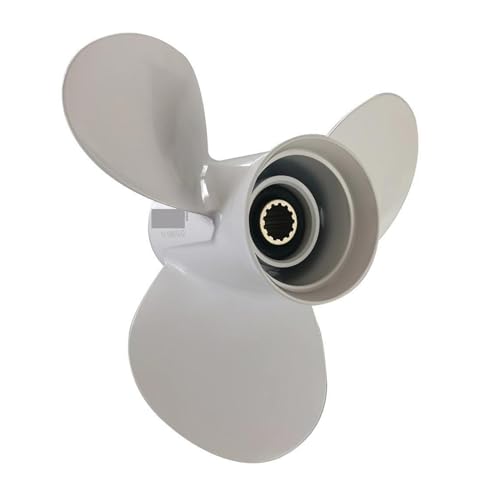 HPHPH Außenbordmotorpropeller, Propeller aus Aluminiumlegierung, halbfester Strangguss, geeignet for 25–60 PS!, Bootspropeller(11 3/8X12-G) von HPHPH