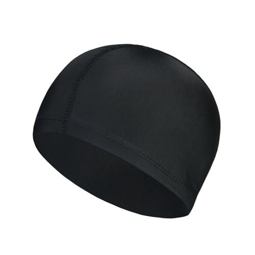 Badekappe Unisex Schwimmkappe UV Schutz Schwimmmütze Ohrenschutz Schwimmhaube Elastisch Bademütze Anti Rutsch Swimming Cap Badehaube für Herren Damen Lange Kurzes Haar Schwarz Badekappe Unisex Schwimmkappe UV Schutz Schwimmmütze Ohrenschutz Schwimmhaube Elastisch Bademütze Anti Rutsch Swimming Cap Badehaube für Herren Damen Lange Kurzes Haar Schwarz von HPONEZJ