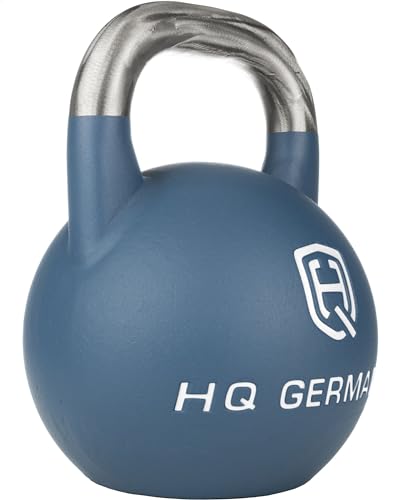 HQ Germany® Competition Kettlebell | 8-36kg | Sets | Edelstahl Griff | ±200g Gewichtstoleranz | Pulverbeschichtet, Gewicht:12KG von HQ Germany