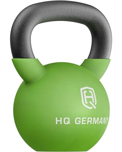 HQ Germany® Neopren Kettlebell | Vollguss | 2-32kg | Starter-Sets | ±2,0% Gewichtstoleranz, Gewicht:16KG von HQ Germany