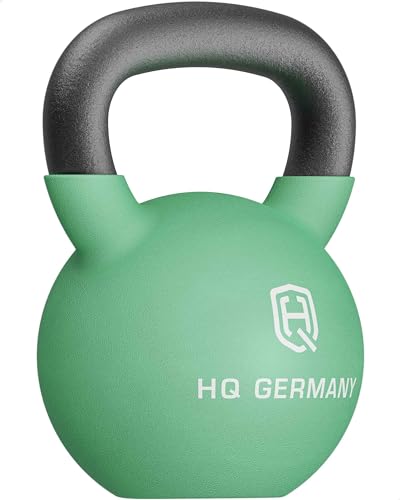 HQ Germany® Neopren Kettlebell | Vollguss | 2-32kg | Starter-Sets | ±2,0% Gewichtstoleranz, Gewicht:22KG von HQ Germany