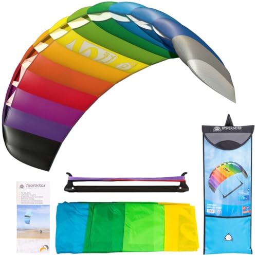 HQ 117714 - Symphony Beach III 2.2 Sport Rainbow, Zweileiner Lenkmatte, ab 14 Jahren, 73x220cm, inkl. 100kp Dyneemaschnüre 2x25m auf 2-Line 45cm-Controlbar, 2-6 Beaufort HQ 117714 - Symphony Beach III 2.2 Sport Rainbow, Zweileiner Lenkmatte, ab 14 Jahren, 73x220cm, inkl. 100kp Dyneemaschnüre 2x25m auf 2-Line 45cm-Controlbar, 2-6 Beaufort von HQ HIGH QUALITY DESIGN