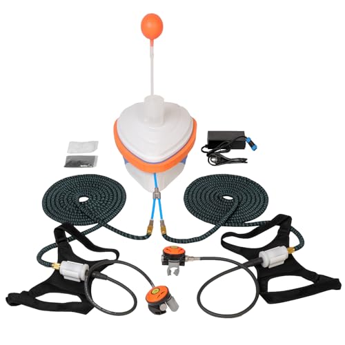 HQLYZJDV 2 Taucher Tauchsystem, Wiederaufladbarer Tauchausrüstungssystem und 18 m Schlauch & Atemregler zum Tauchen, Hookah Tauchsystem, Snuba-Lungenflasche für Sporttauchen und Angeln, 5-6 Stunden HQLYZJDV 2 Taucher Tauchsystem, Wiederaufladbarer Tauchausrüstungssystem und 18 m Schlauch & Atemregler zum Tauchen, Hookah Tauchsystem, Snuba-Lungenflasche für Sporttauchen und Angeln, 5-6 Stunden von HQLYZJDV