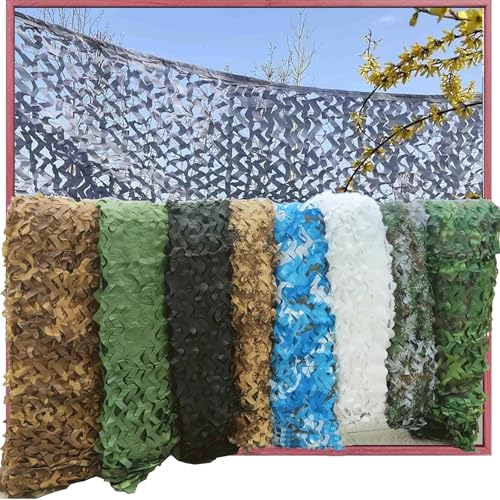 HQQMNY Tarnnetz Camouflage Netz 210D Oxford-Stoff Tarnnetze Landschaft Dekorationen Woodland Jagd Tarnung Sichtschutz Sonnenschutz Garten Party Deko Camping Outdoor HQQMNY Tarnnetz Camouflage Netz 210D Oxford-Stoff Tarnnetze Landschaft Dekorationen Woodland Jagd Tarnung Sichtschutz Sonnenschutz Garten Party Deko Camping Outdoor von HQQMNY