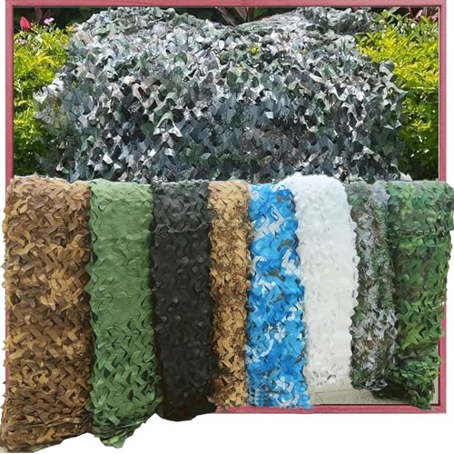 HQQMNY Tarnnetz Camouflage Netz 210D Oxford-Stoff Tarnnetze Landschaft Dekorationen Woodland Jagd Tarnung Sichtschutz Sonnenschutz Garten Party Deko Camping Outdoor HQQMNY Tarnnetz Camouflage Netz 210D Oxford-Stoff Tarnnetze Landschaft Dekorationen Woodland Jagd Tarnung Sichtschutz Sonnenschutz Garten Party Deko Camping Outdoor von HQQMNY