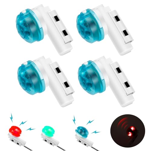 HRGOYY 4pcs Bissanzeiger-Angeln, Elektronische Bissanzeiger,Angel Bissanzeiger, Led Bissanzeiger für Rutenspitzen,Angeln tagsüber/Nachtangeln Biss Alarm für Angelrute von HRGOYY