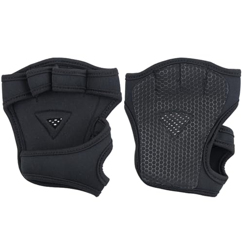 HRODA 1 Paar Krafttrainingshandschuhe Palm Protector Silikon Anti Rutsch Vier Finger Workout Handschuhe Für Radfahren Fitness Übungen von HRODA