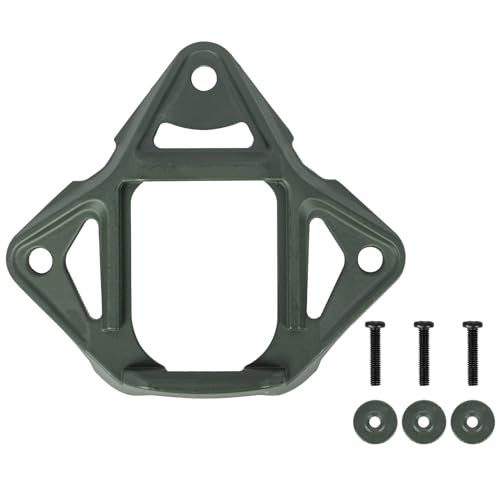 Tactics Helmhalterungsbasis Adaptergehäuse 3-Loch Helmbasis Aluminiumlegierung Die Helmmontage von HRODA