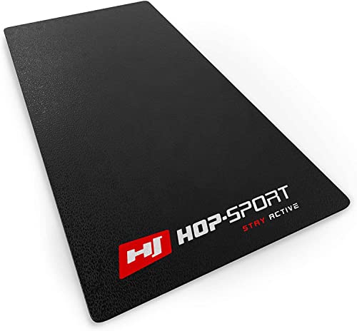 Hop-Sport Bodenschutzmatte aus PVC 0,6mm Dicke Unterleg und Schutzmatte für Fitness & Sportgeräte in drei Größen zur Auswahl 120x60cm von HS HOP-SPORT