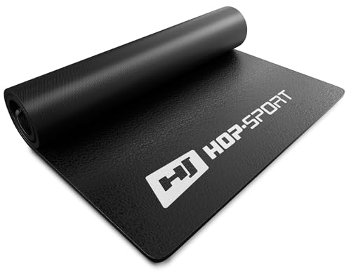 Hop-Sport Bodenschutzmatte aus PVC 0,6mm Dicke Unterleg und Schutzmatte für Fitness & Sportgeräte in drei Größen zur Auswahl 120x60cm von HS HOP-SPORT