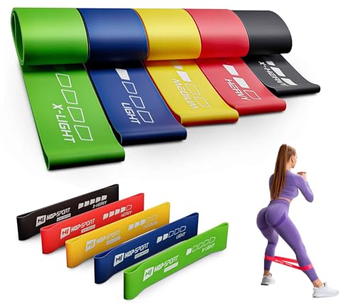 Hop-Sport Fitnessbänder HS-L650RL Wiederstandsbänder 600x50mm 5er Set Gymnastikband, Trainingsband für Muskelaufbau Pilates Yoga usw Hop-Sport Fitnessbänder HS-L650RL Wiederstandsbänder 600x50mm 5er Set Gymnastikband, Trainingsband für Muskelaufbau Pilates Yoga usw von HS HOP-SPORT