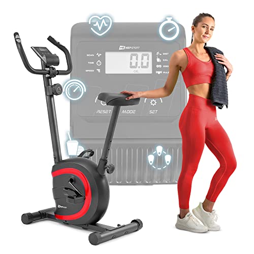 Hop-Sport Heimtrainer HS-015H, kompakter Hometrainer für Senioren geeignet, Fahrrad ideal für das Training zuhause, Pulssensoren & Anti-Rutsch-Pedale Rot Hop-Sport Heimtrainer HS-015H, kompakter Hometrainer für Senioren geeignet, Fahrrad ideal für das Training zuhause, Pulssensoren & Anti-Rutsch-Pedale Rot von HS HOP-SPORT
