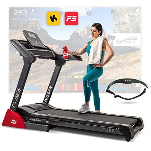 Hop-Sport HS-2800LB elektrisches Laufband für Zuhause klappbar – große Lauffläche, bis 20km/h, 18 Programme – inkl. Pulsgurt, bis 150 kg von HS HOP-SPORT