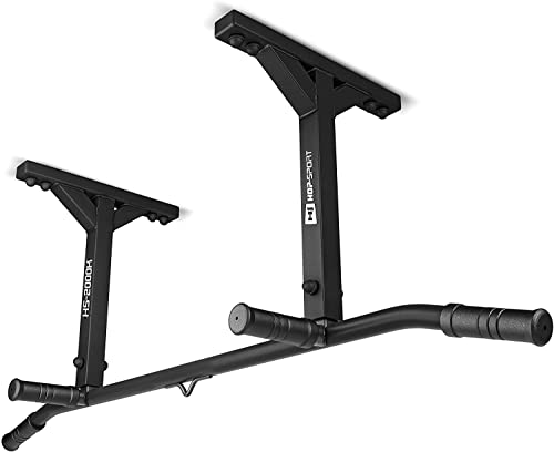 Hop-Sport Multigriff Klimmzugstange für Deckenmontage HS-2000K – Profi Fitness Pull Up Bar mit 4 rutschfesten Griffen und Halterung für Boxsack oder TRX von HS HOP-SPORT