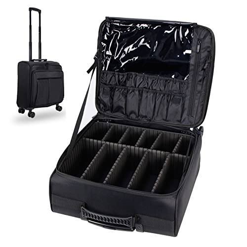 Schönheitswagen Hülle, Schönheits -Make -up -Zug -Hülle Reise Trolley Kosmetische Tasche Rolling Organizer Eitelkeitsbox, Reise Make -up -Tasche von HSSMEUR