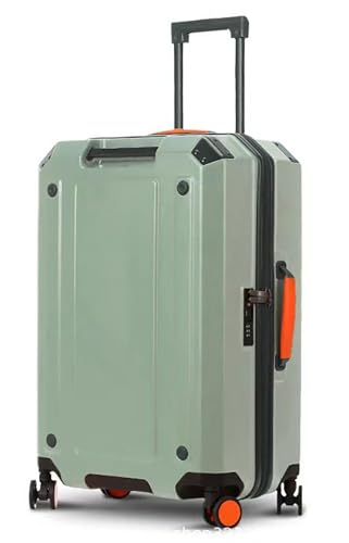 HSSYHGDS Handgepäck 20 Zoll, ABS+PC Hartschalen Trolley Gepäck mit TSA-zugelassenen Schlössern, 4 Rollen Koffer, Von Fluggesellschaften Zugelassener Koffer,Grau,20 von HSSYHGDS