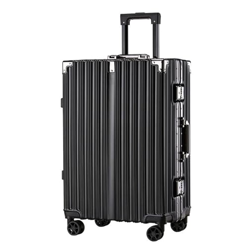 HSSYHGDS Koffer Gepäck Großraumkoffer mit Aluminiumrahmen Leichtgewichtiger Trolley mit Universalrädern Passwortbox Tragbarer Koffer von HSSYHGDS